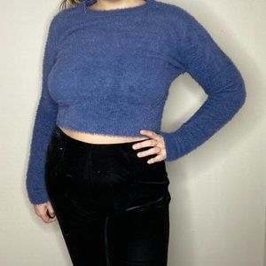 Zara Fuzzy Crop Sweater